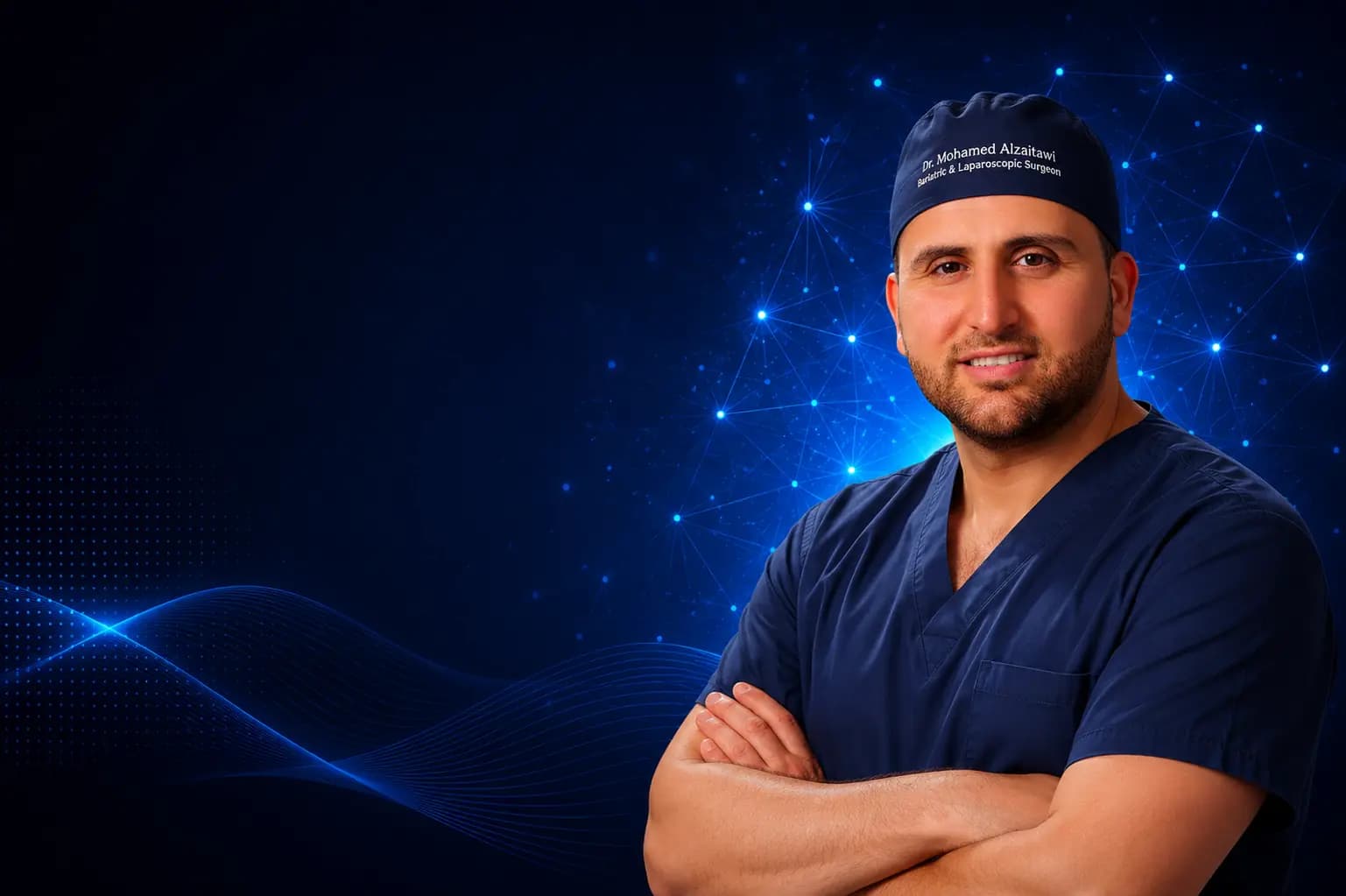 Dr. Mohammad Al-Zaitawi, board-certified bariatric and laparoscopic surgeon in Amman, Jordan