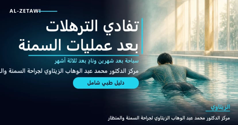 كيف تتفادى الترهلات بعد عمليات السمنة؟ — صورة مقال طبي | د. محمد عبد الوهاب الزيتاوي