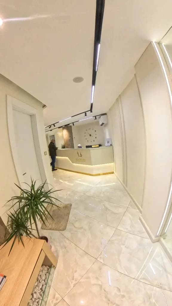 Entrance to Dr. Mohammad Al-Zaitawi's bariatric surgery clinic in Shmeisani The entrance corridor of Dr. Mohammad Al-Zaitawi's bariatric, laparoscopic and robotic surgery clinic in Shmeisani, Amman