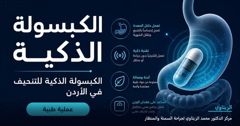 الكبسولة الذكية — رسم توضيحي للعملية في الأردن | د. محمد عبد الوهاب الزيتاوي